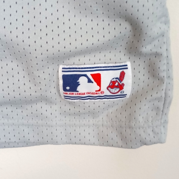 Vintage Sportonics Cleveland Indians MLB Genuine Merchandise Jersey XL Youth - Picture 3 of 8